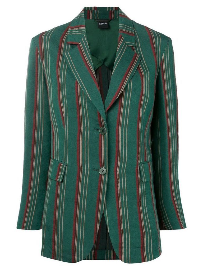 Aspesi striped blazer - Green