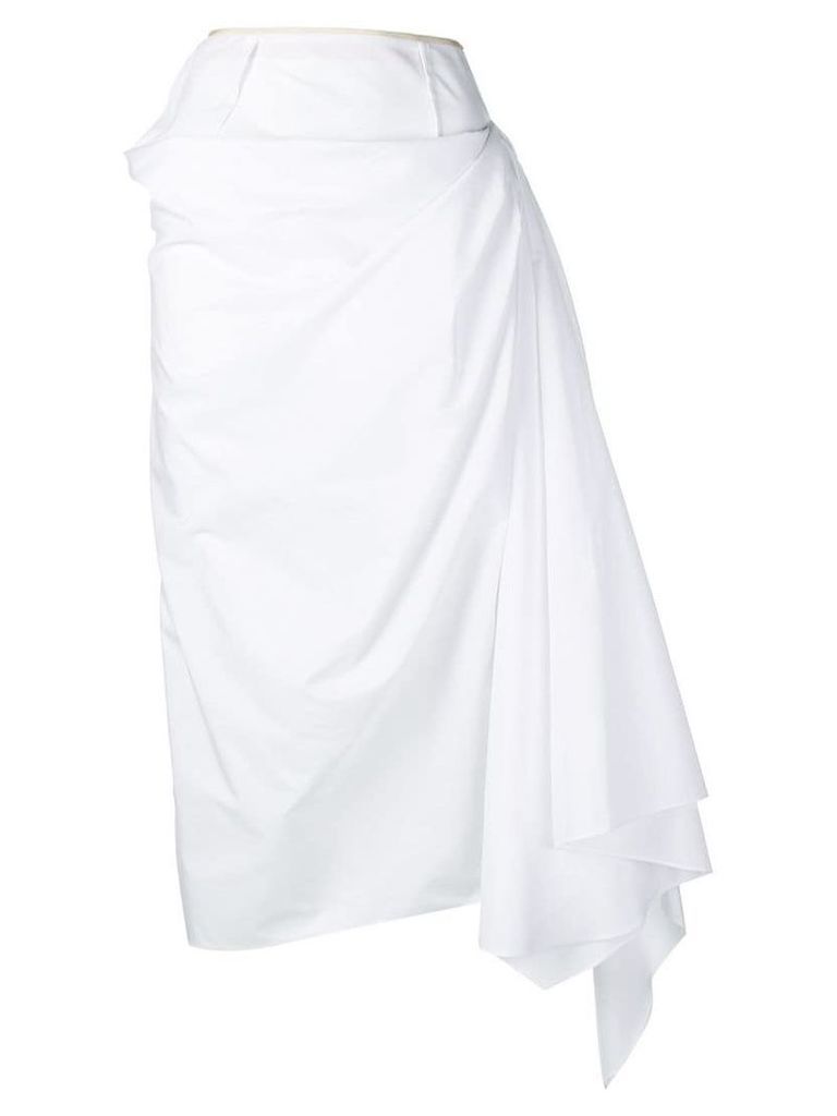 Marni draped skirt - White