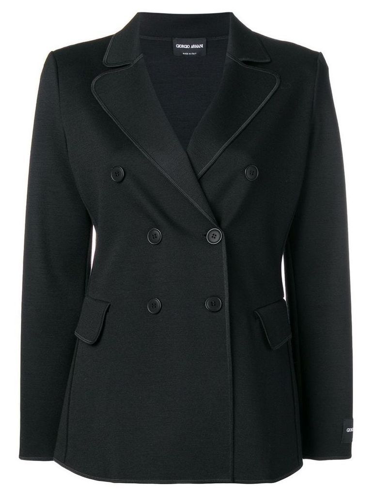 Giorgio Armani structured blazer - Black
