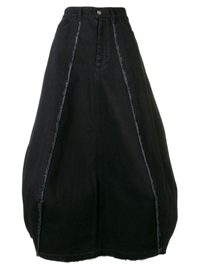 Andrea Ya'aqov balloon-shaped midi skirt - Black
