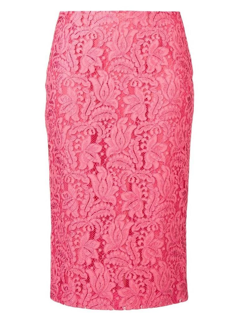 Brognano embroidered lace skirt - Pink