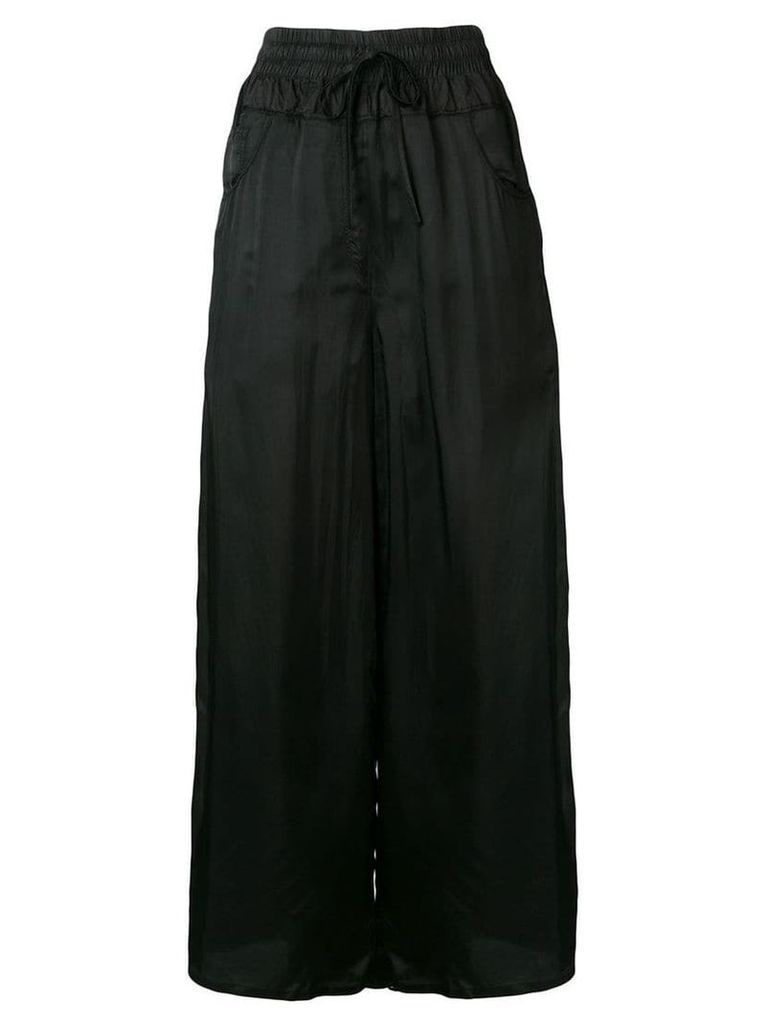 Andrea Ya'aqov long satin skirt - Black