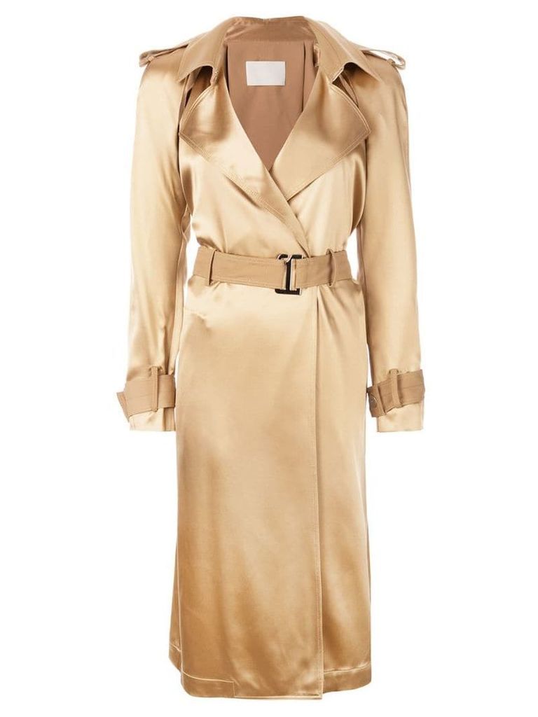 Dion Lee trench coat - Brown