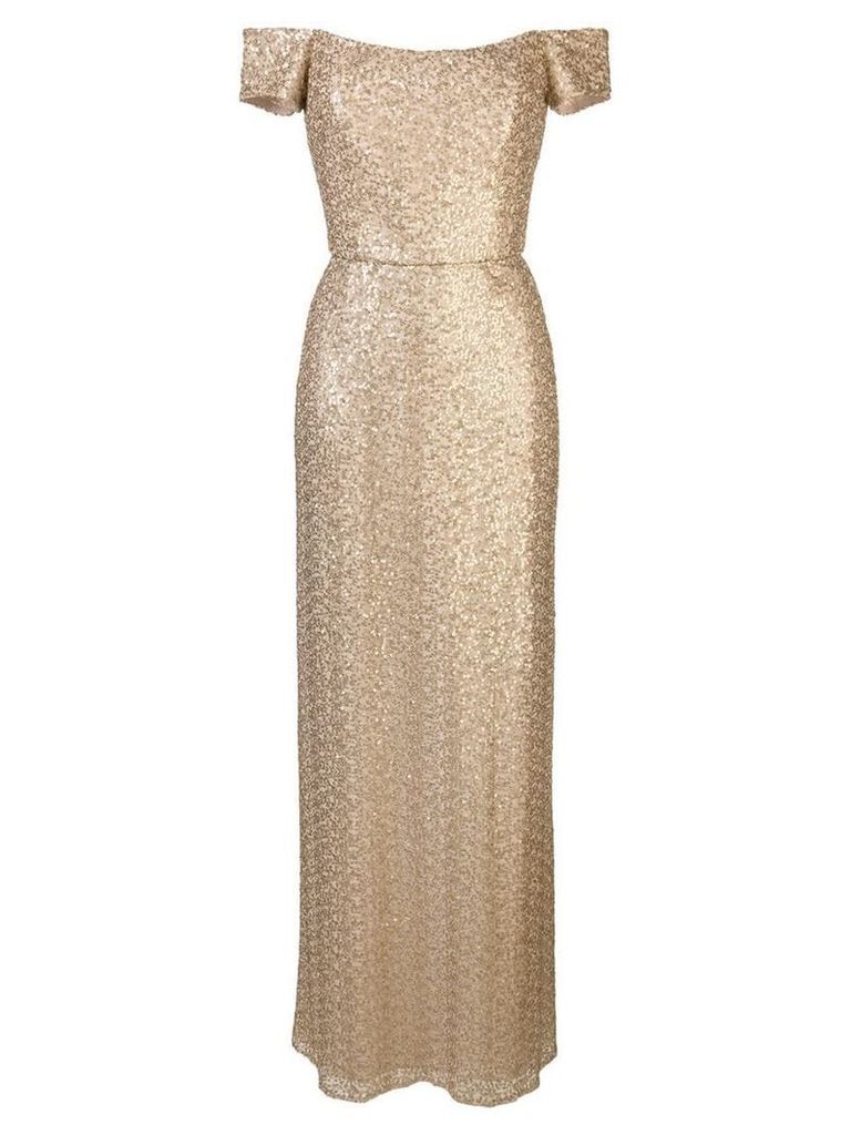 Amsale off-the-shoulder gown - Gold