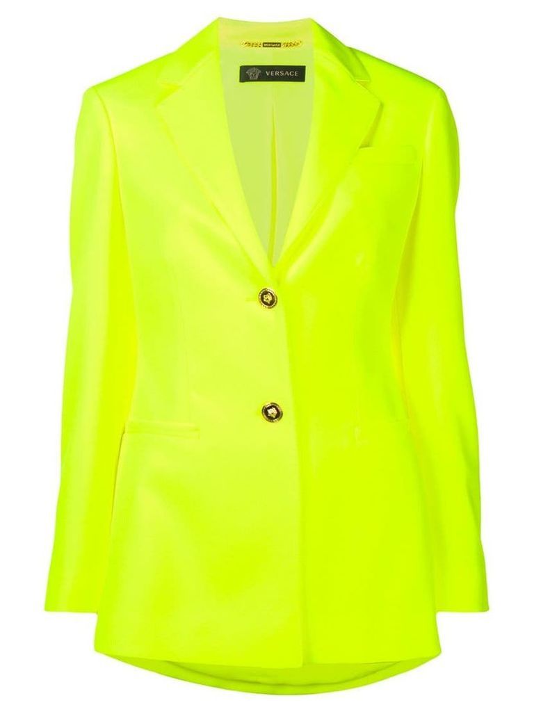 Versace florescent slim blazer - Yellow
