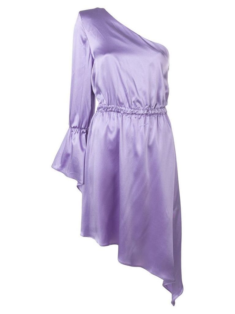 Federica Tosi satin one-shoulder dress - Purple