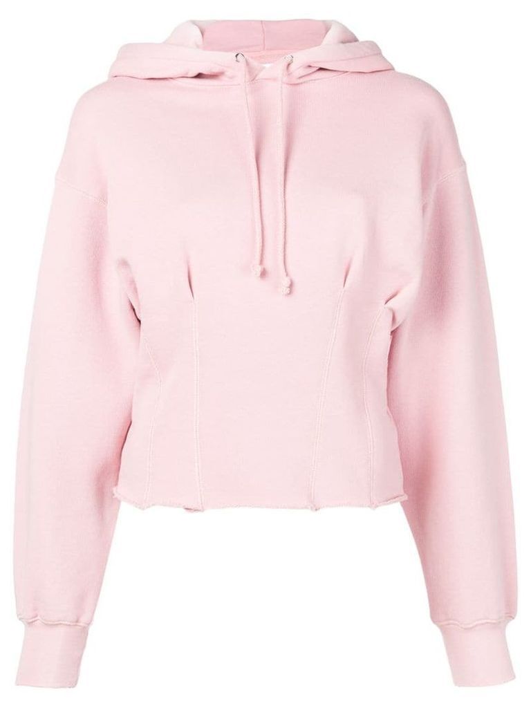 Current/Elliott pintuck hoodie - Pink