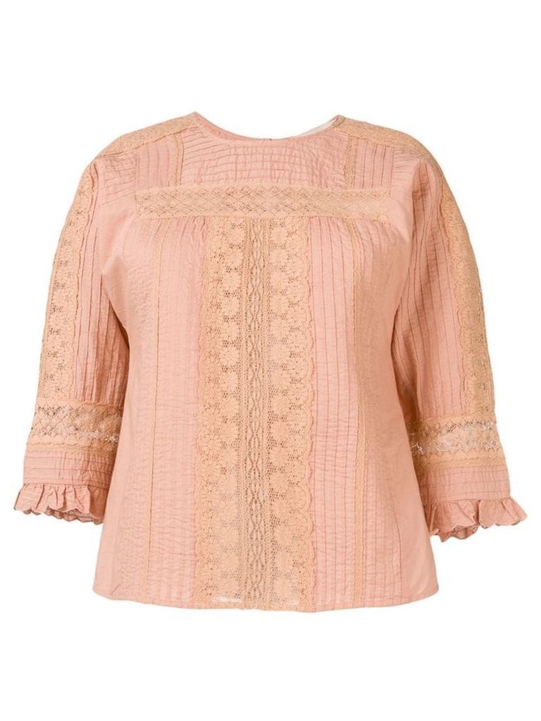 Vanessa Bruno lace work blouse - Pink