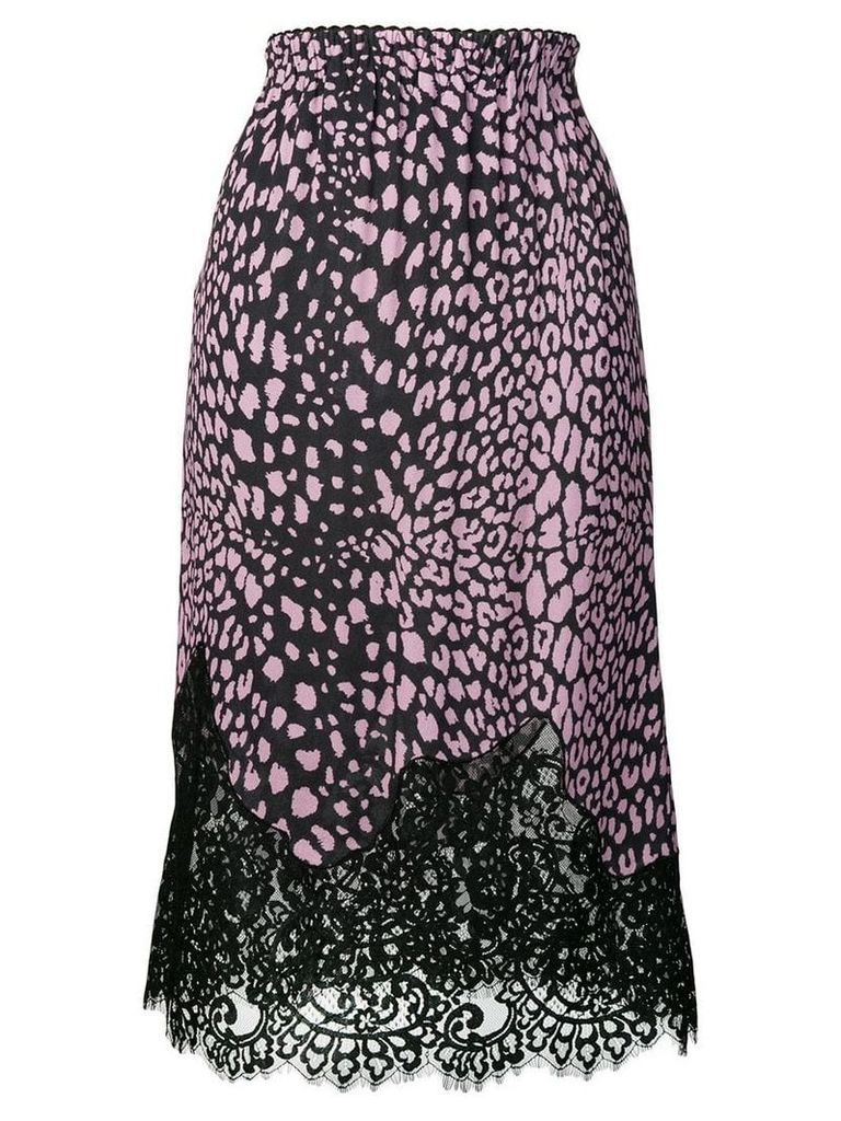 McQ Alexander McQueen leopard-print skirt - Black
