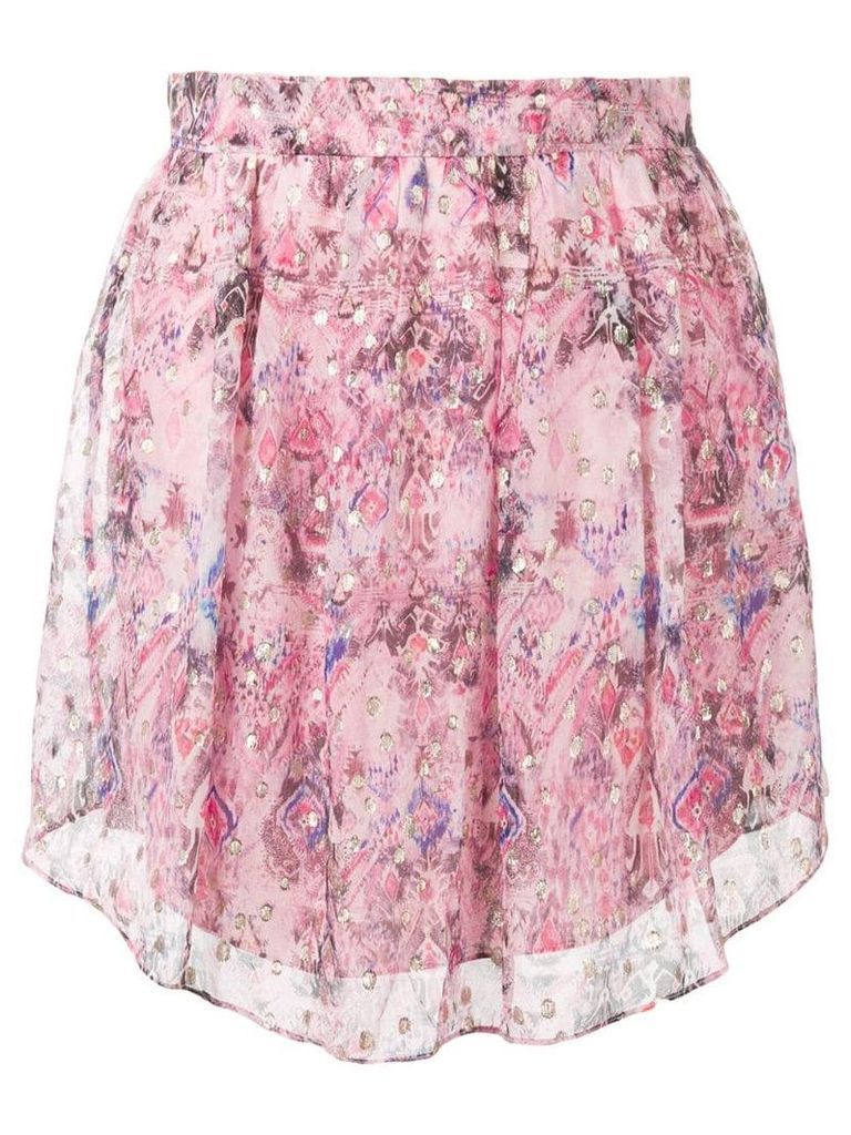Iro printed A-line skirt - Pink