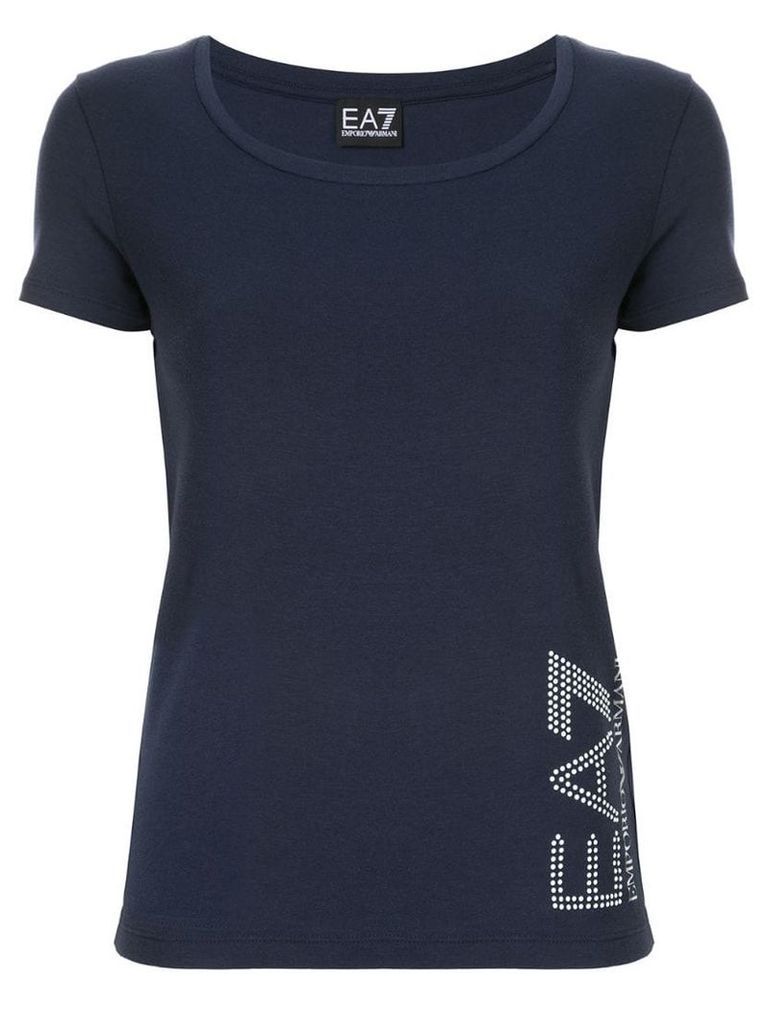 Ea7 Emporio Armani scoop neck T-shirt - Blue