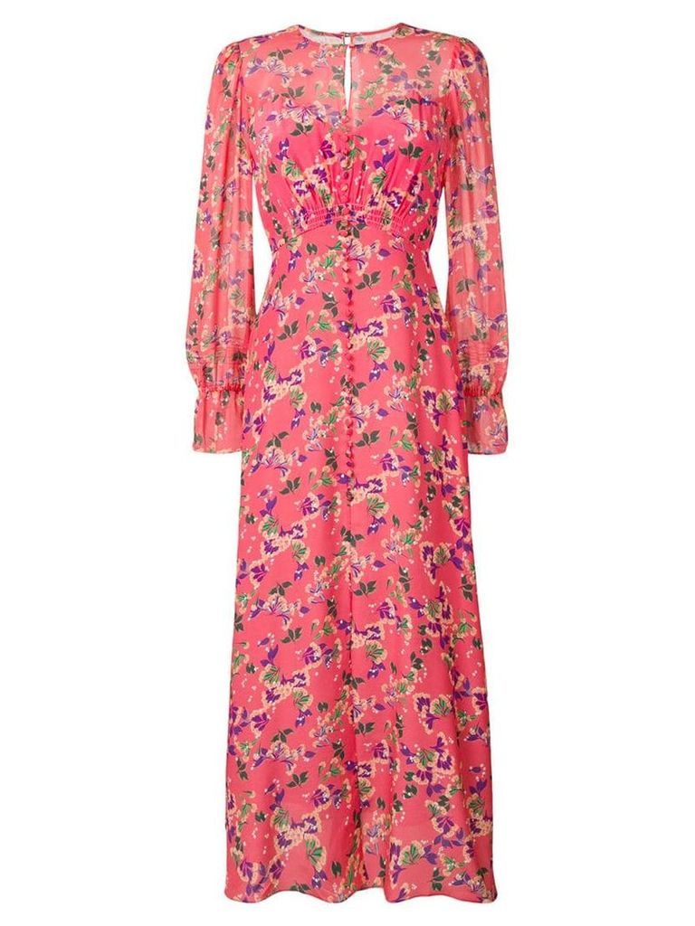 Saloni floral print maxi dress - Pink