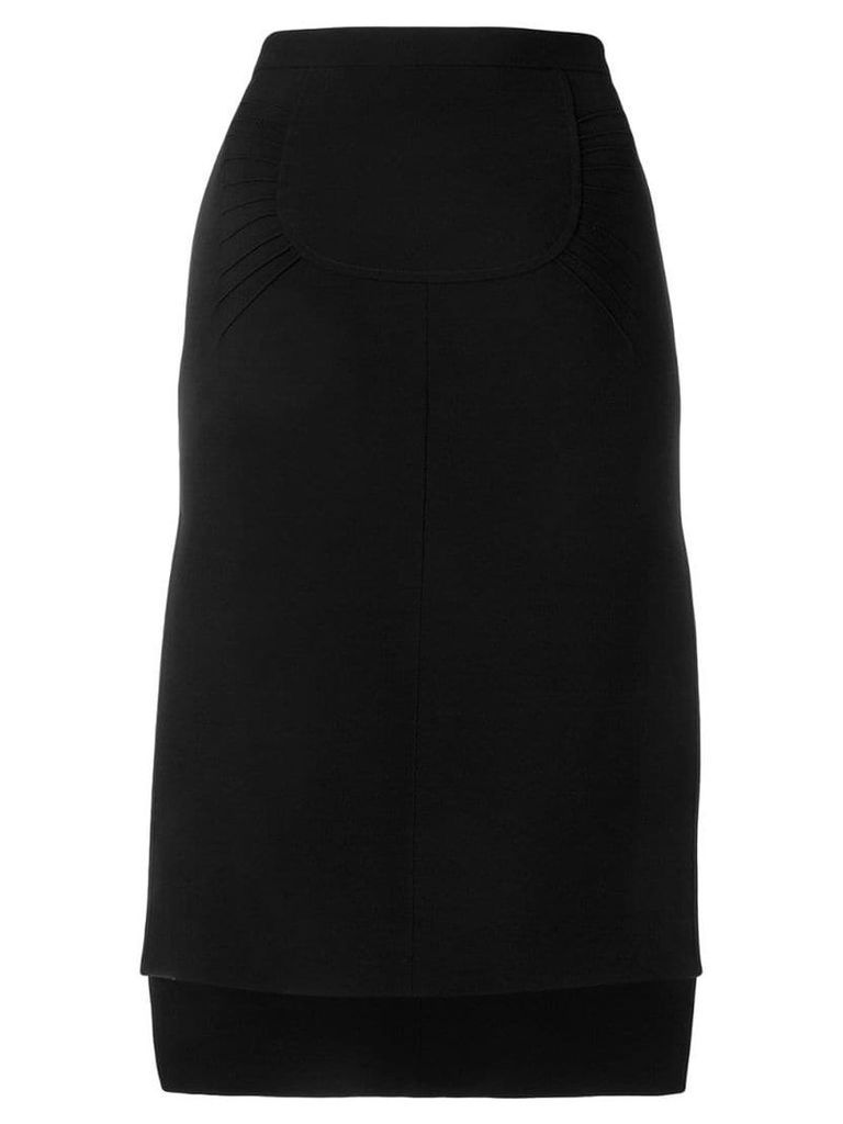 Nº21 side slit skirt - Black
