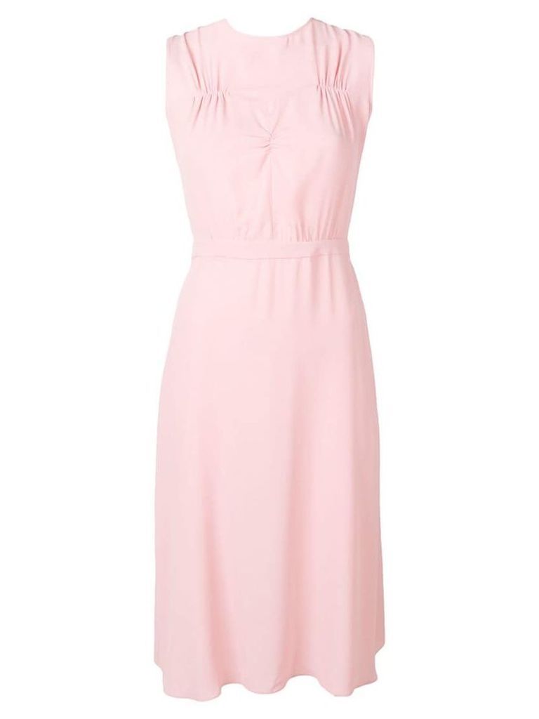 Nº21 oversized bow midi dress - Pink