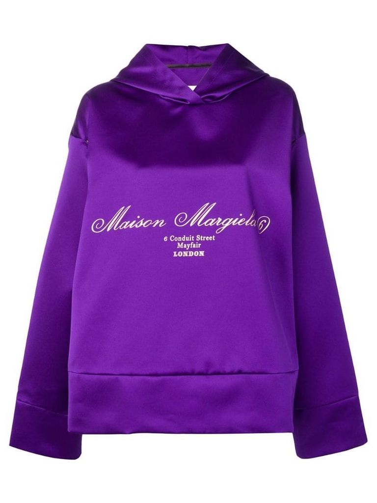 Mm6 Maison Margiela oversized draped sweatshirt - Purple