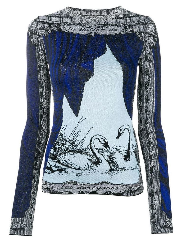 Acne Studios printed knitted top - Blue