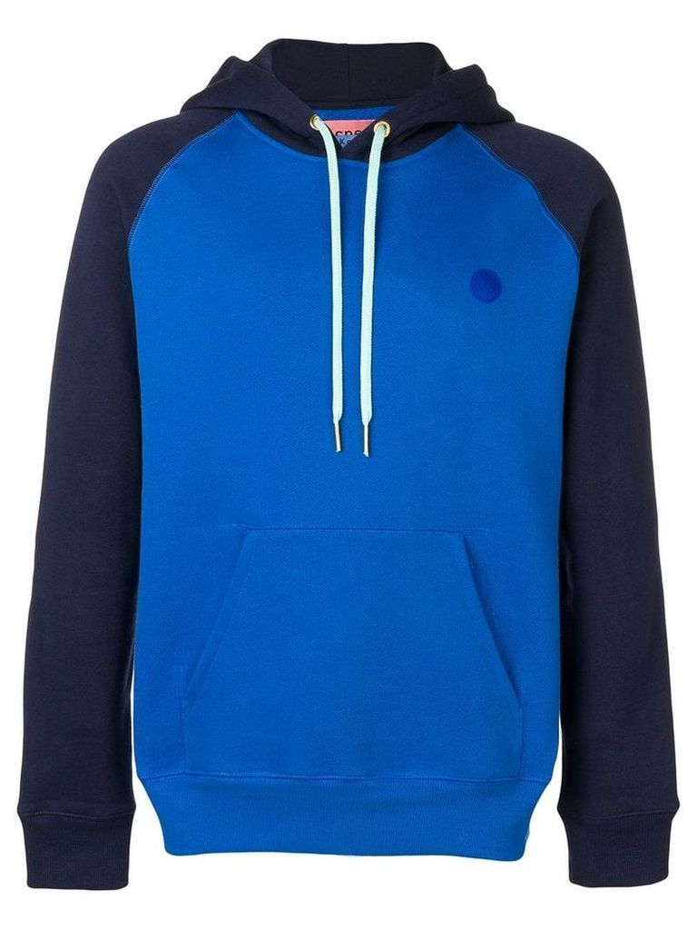 Acne Studios Two-tone hooded sweatshirt - Blue