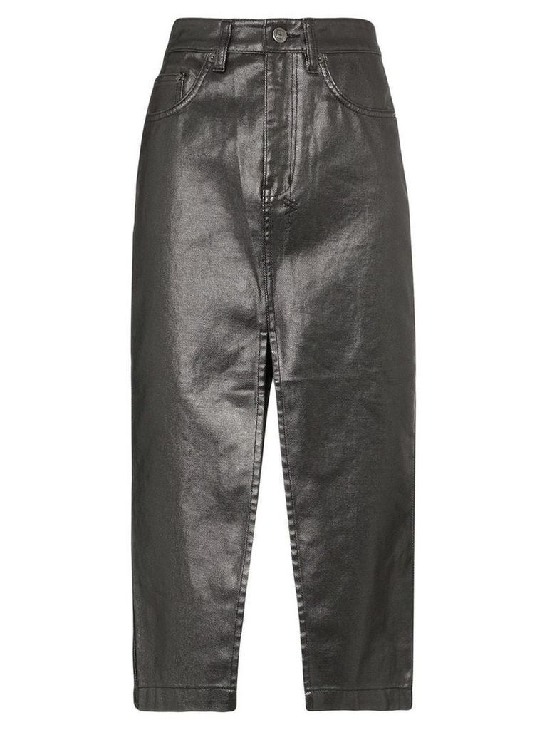 Ksubi slit detail pencil skirt - Black