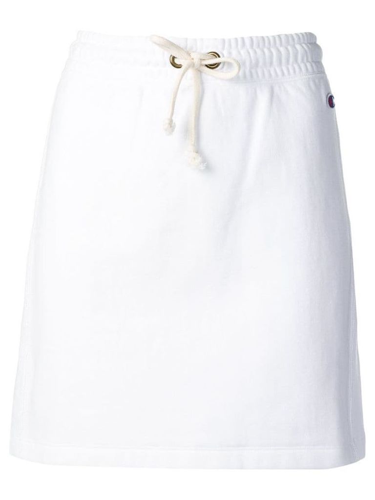 Champion high rise logo sweat skirt - White