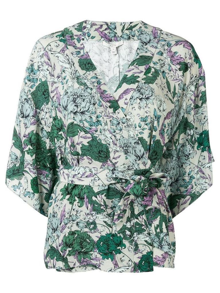 Dagmar floral wrap blouse - Green