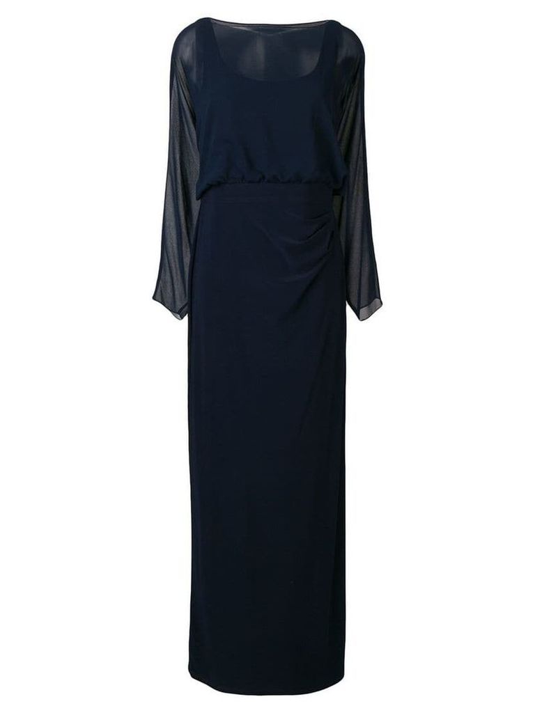 Lauren Ralph Lauren Aridel long-sleeved gown - Blue