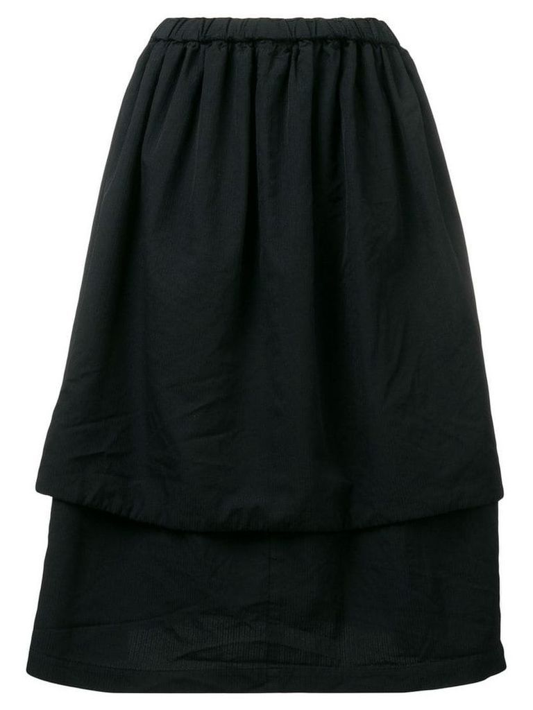 Comme Des Garçons Comme Des Garçons layered full skirt - Black