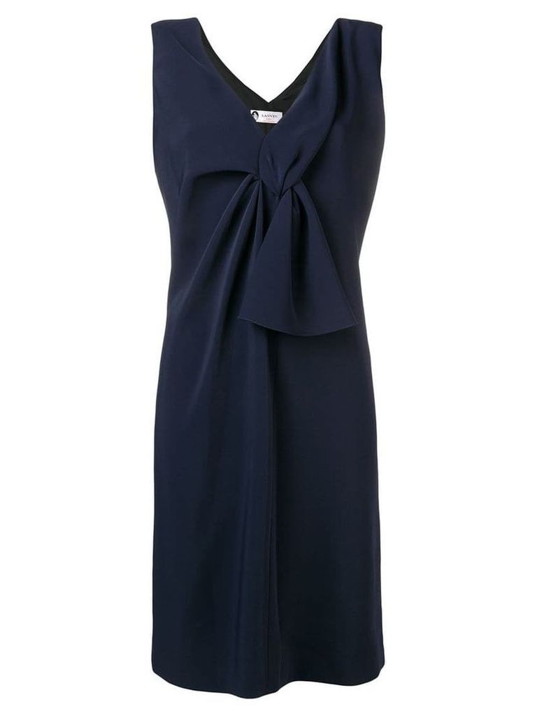 Lanvin knot detail dress - Blue