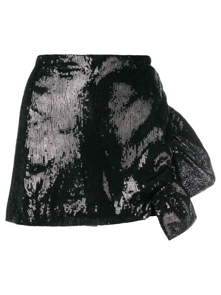 Laneus sequin embellished skirt - Black