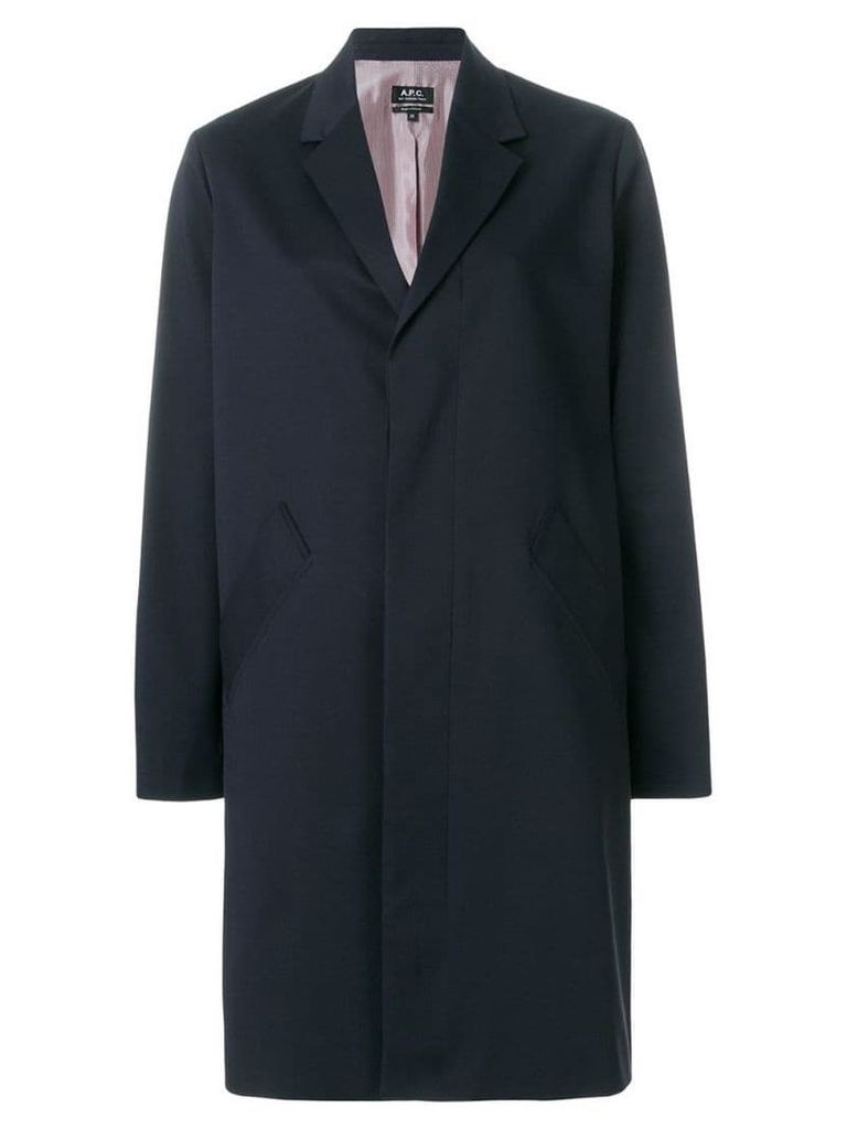 A.P.C. long blazer coat - Blue