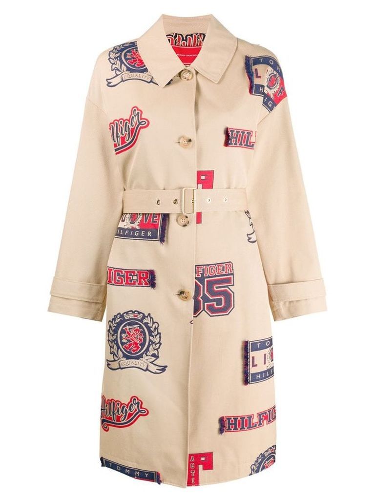 Hilfiger Collection printed trench coat - Neutrals