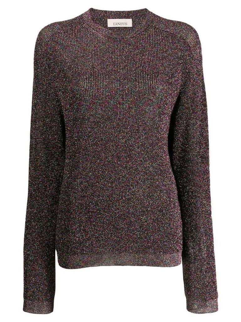 Laneus classic knit sweater - Purple