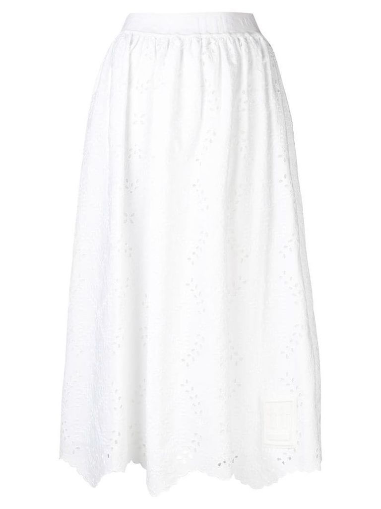 Off-White asymmetric embroidered skirt