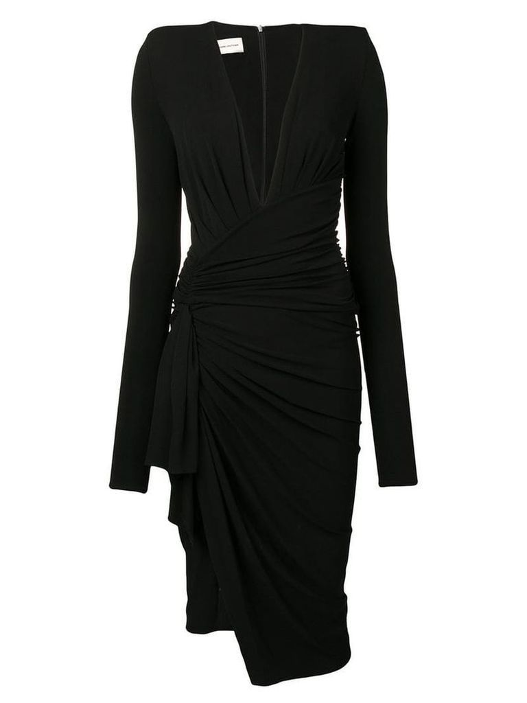 Alexandre Vauthier deep v-neck dress - Black