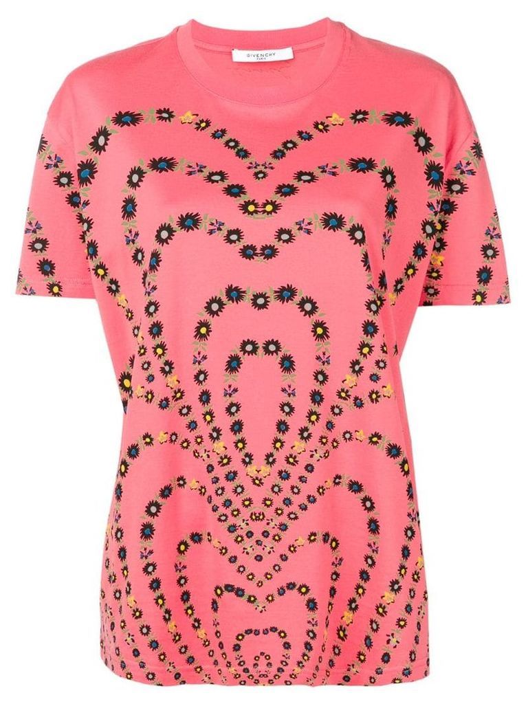 Givenchy floral print T-shirt - Pink