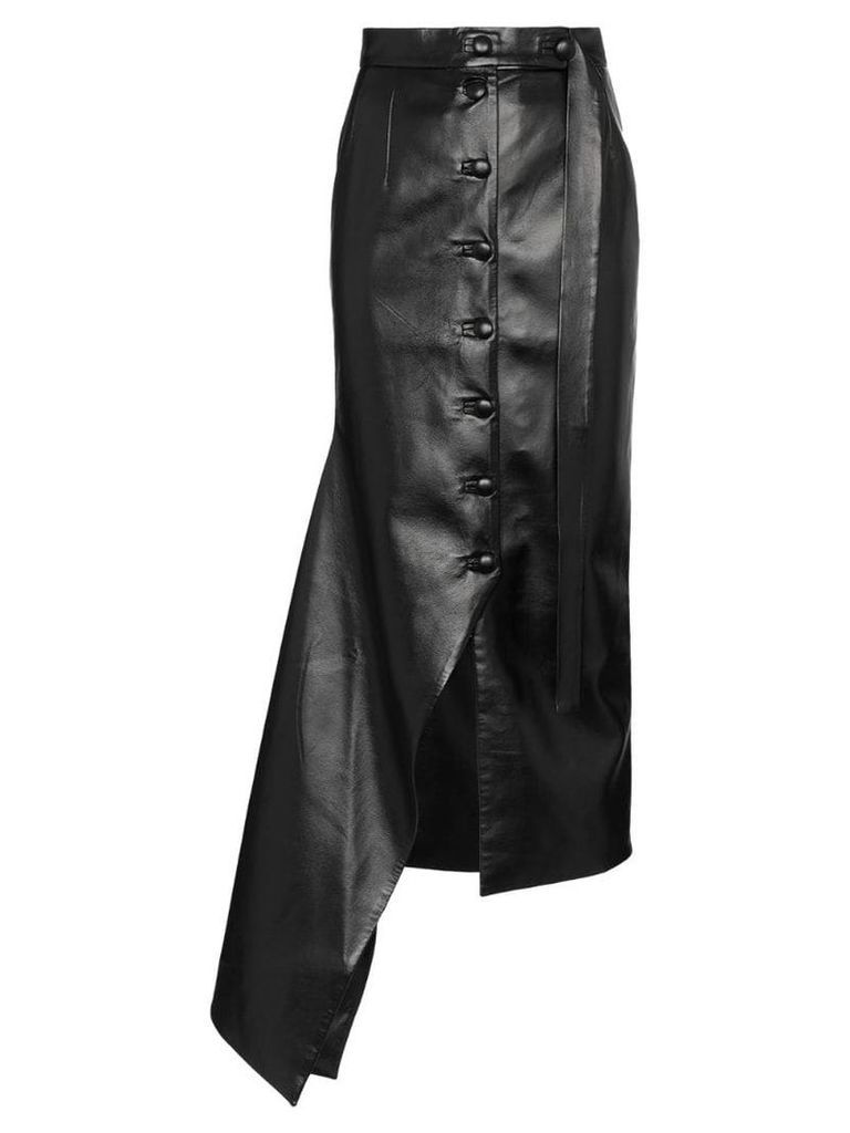 Matériel asymmetric midi skirt - Black