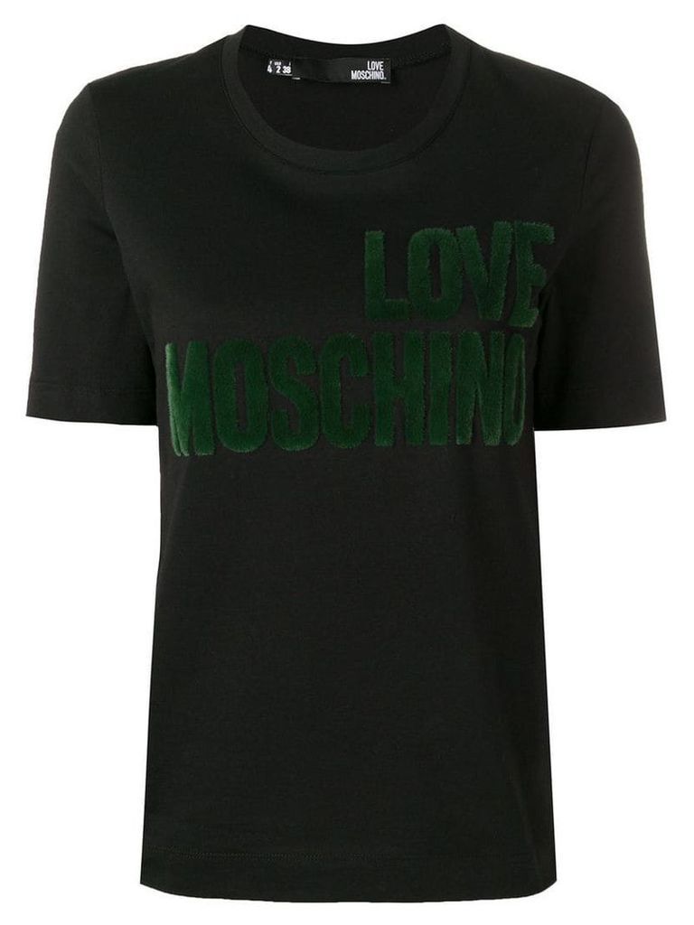 Love Moschino logo T-shirt - Black