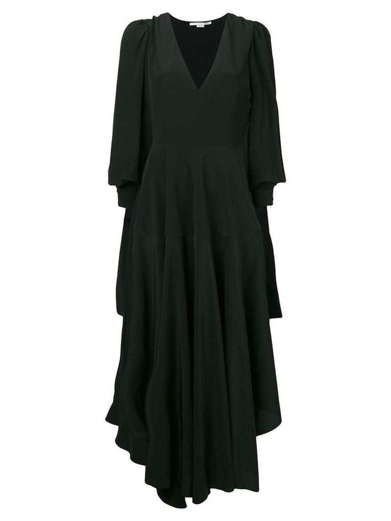 Stella McCartney v-neck asymmetric dress - Black