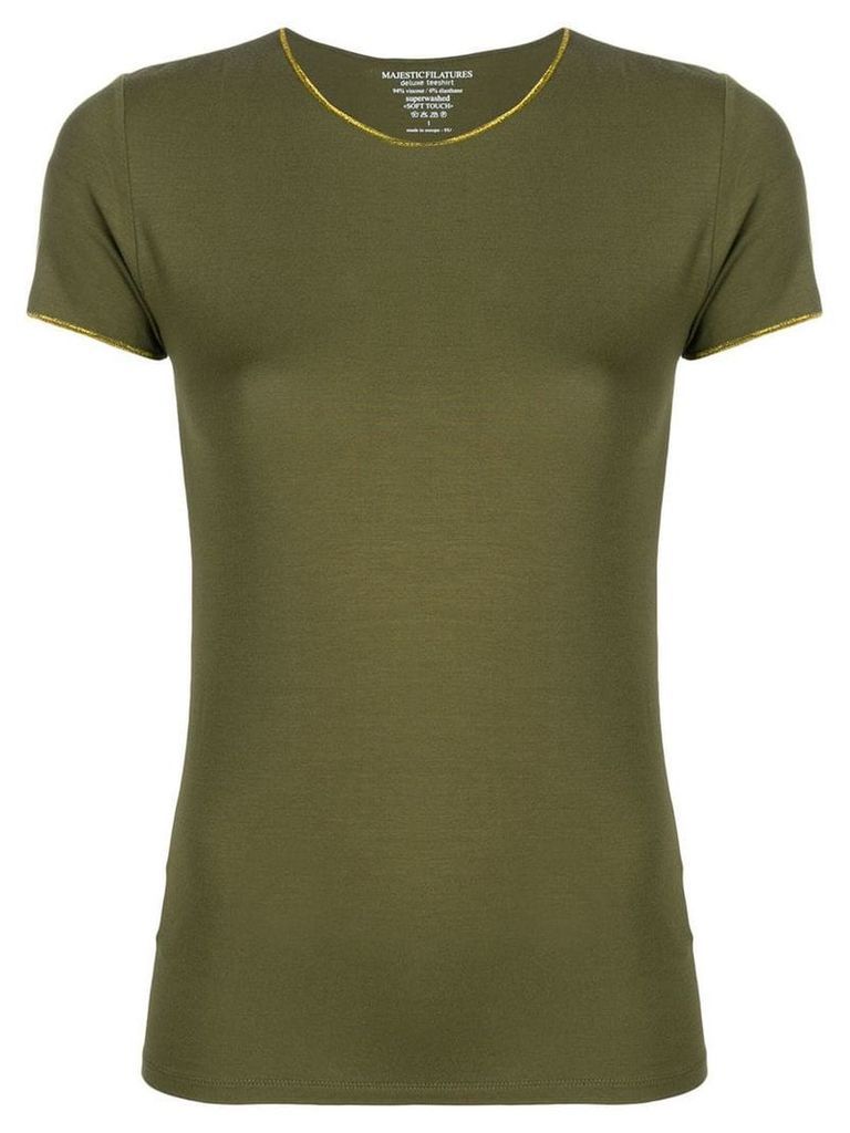 Majestic Filatures plain fitted T-shirt - Green