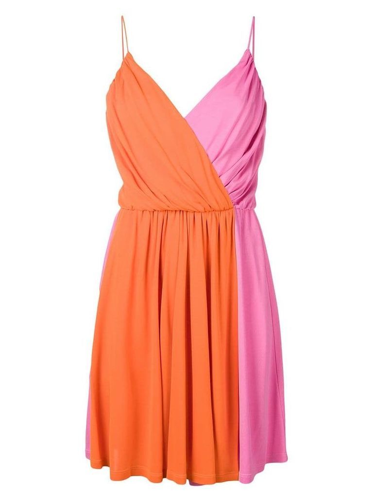 MSGM wrap style dress - Pink