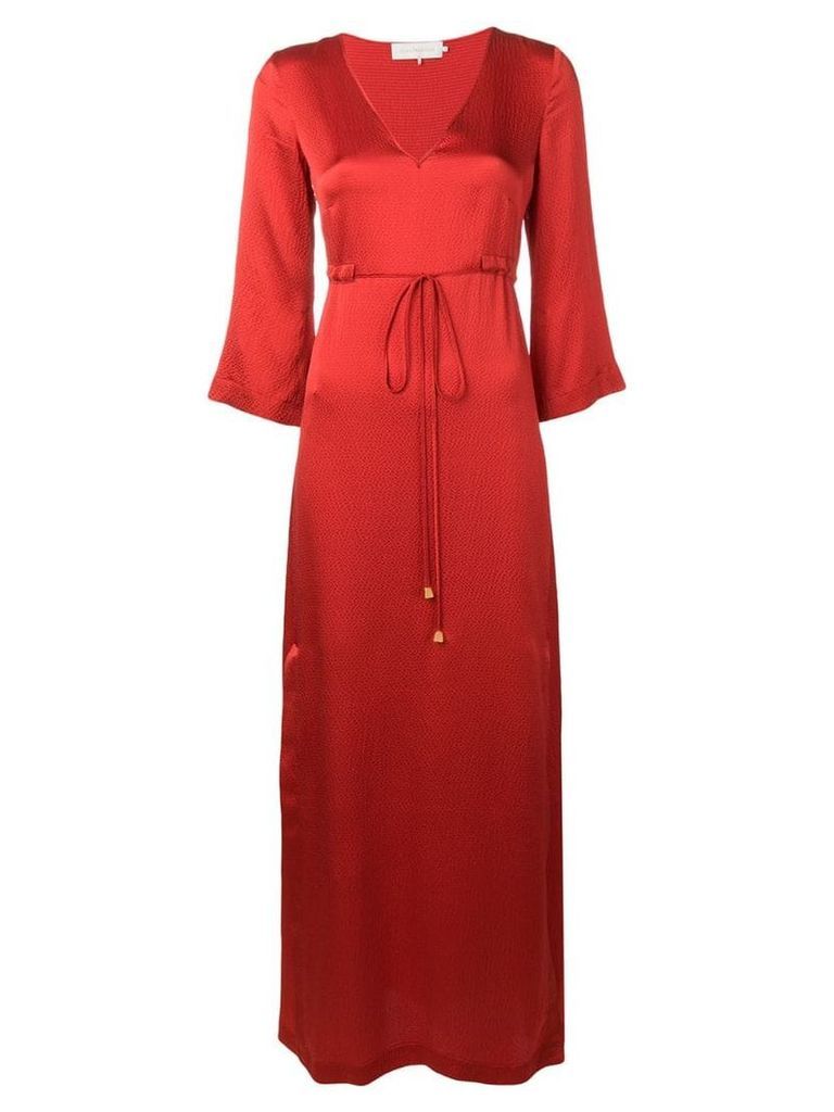 L'Autre Chose v-neck fitted dress - Red