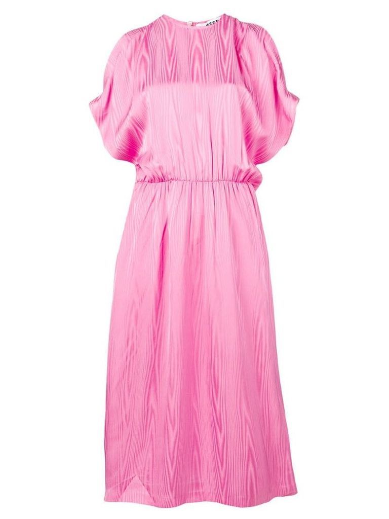 MSGM open shoulder midi dress - Pink