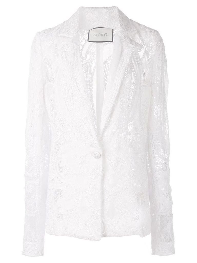 Alexis Durham lace blazer - White