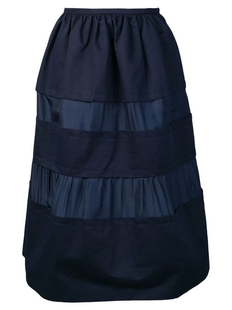 Marni panelled midi skirt - Blue