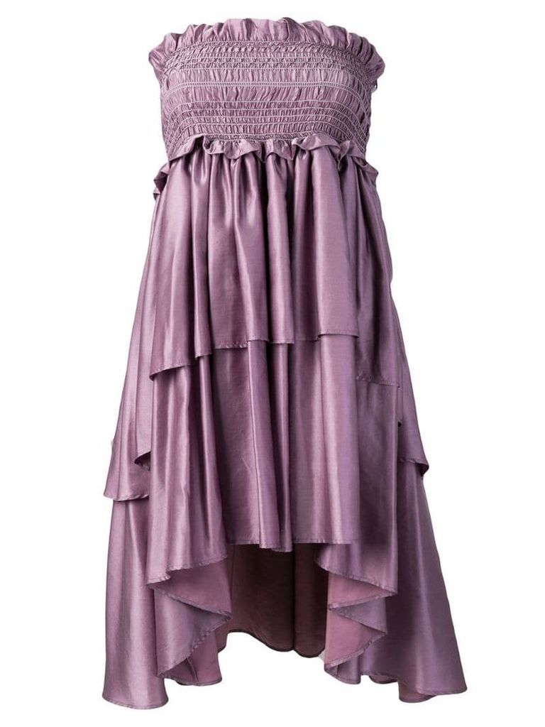 Lardini Apsu tiered dress - Purple