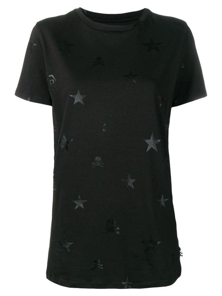 Philipp Plein signature symbols T-shirt - Black