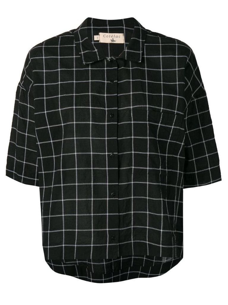 Cotélac check shirt - Black