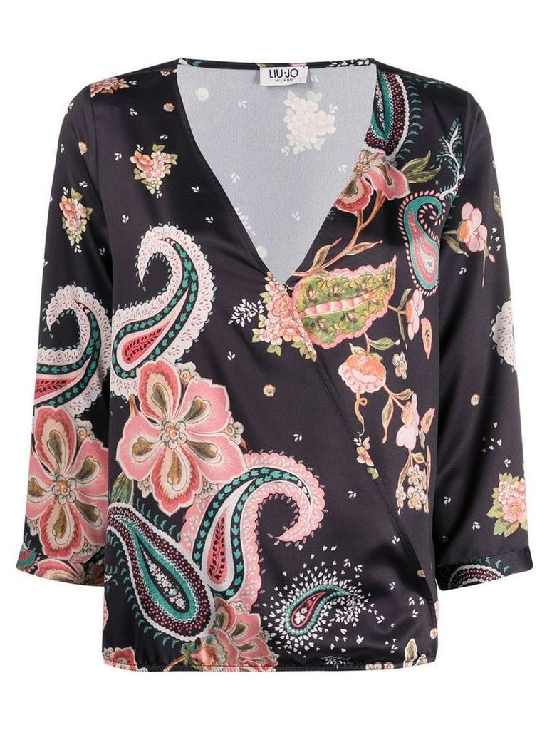 Liu Jo paisley floral print blouse - Black