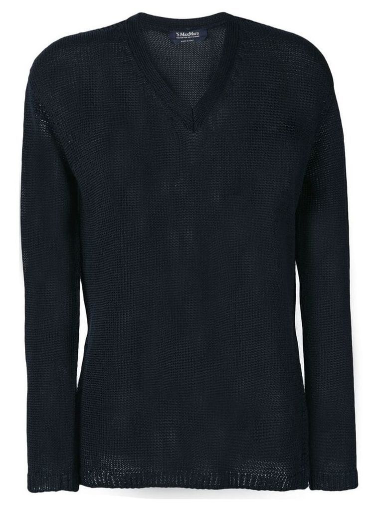 'S Max Mara knitted top - Blue