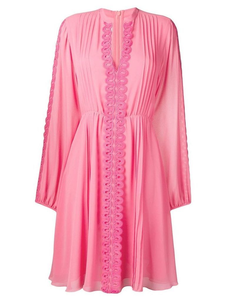 Giamba embroidered detail dress - Pink
