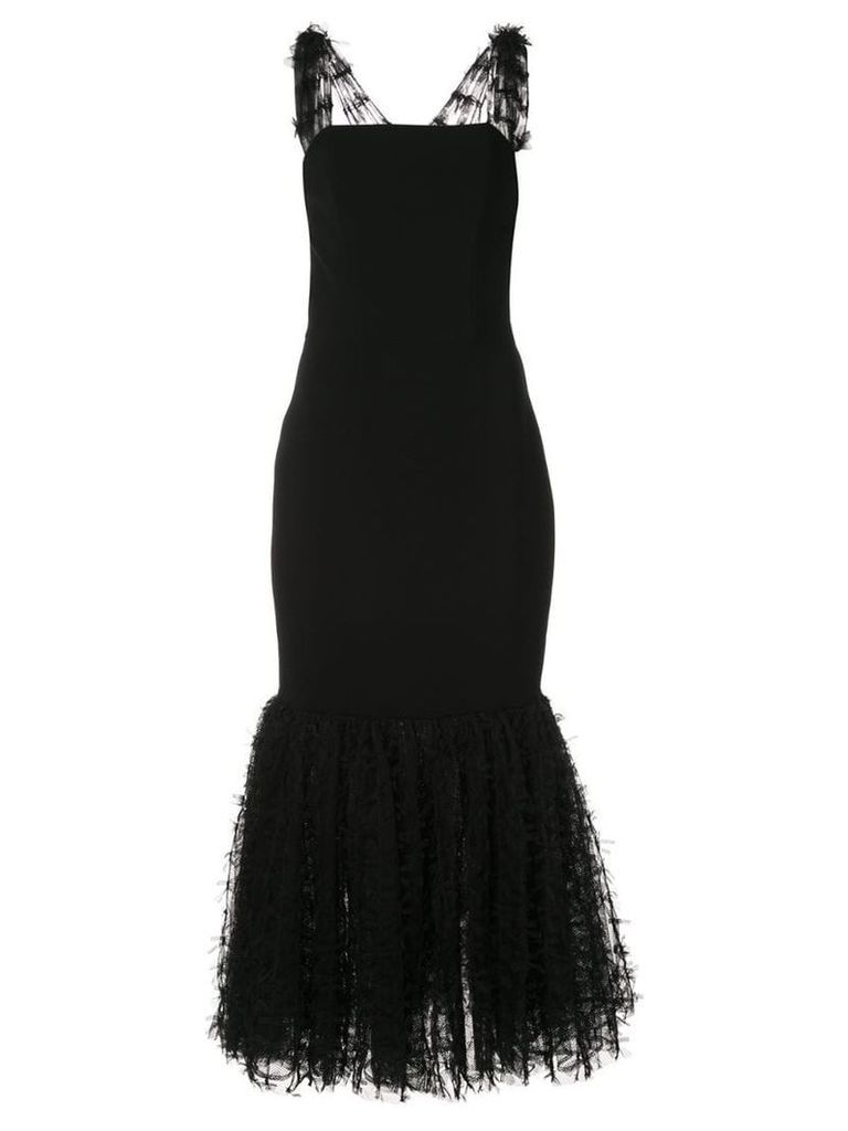Christian Siriano structured mermaid dress - Black